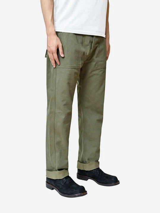Fatigue Pant ~ Washed Olive HBT