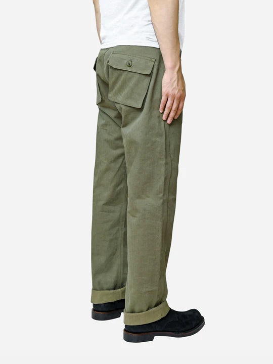 Fatigue Pant ~ Washed Olive HBT