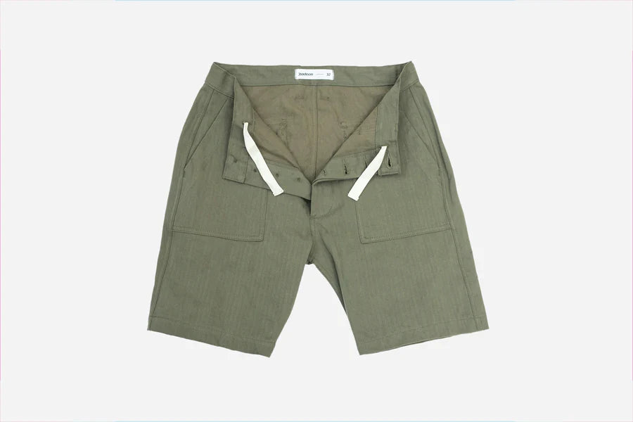 Fatigue Shorts ~ Washed Olive HBT