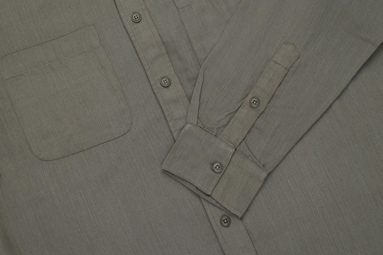 Mechanic Shirt ~ Olive Slub Tencel