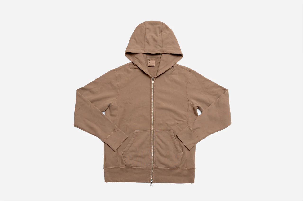 French Terry Zip Hoody ~ Sand