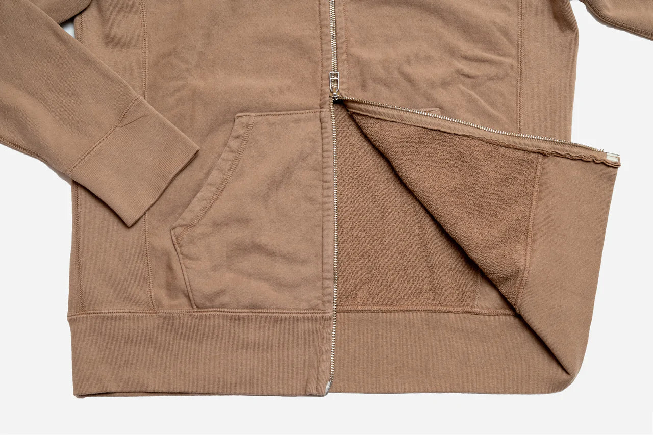 French Terry Zip Hoody ~ Sand