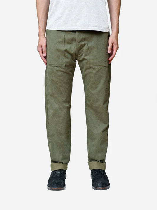 Fatigue Pant ~ Washed Olive HBT