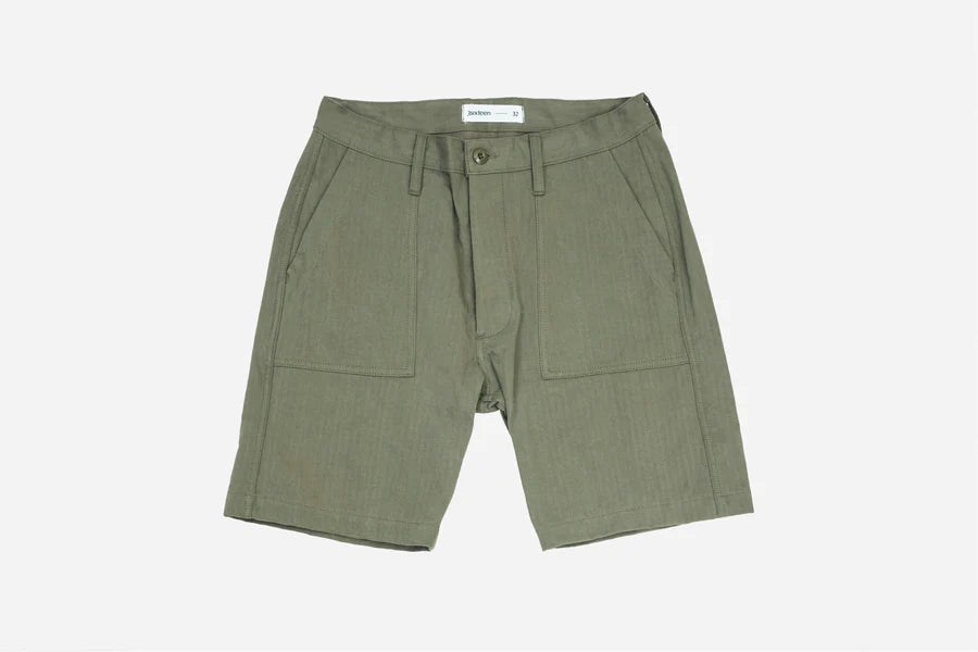 Fatigue Shorts ~ Washed Olive HBT