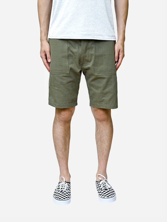 Fatigue Shorts ~ Washed Olive HBT