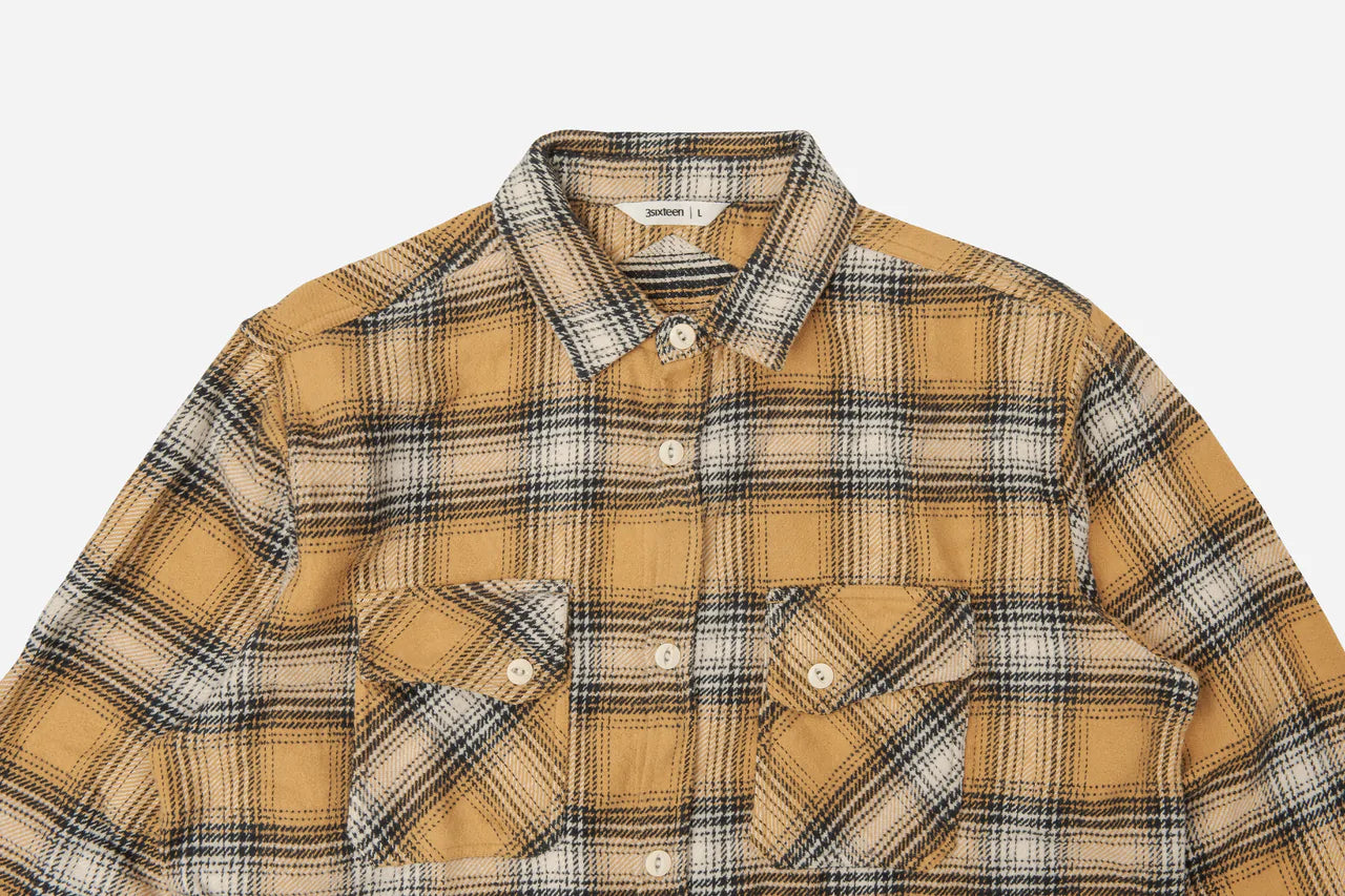 Crosscut Flannel ~ Dijon