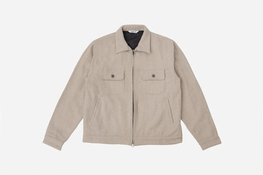 Mechanic Jacket ~ Tan Wool Boxweave