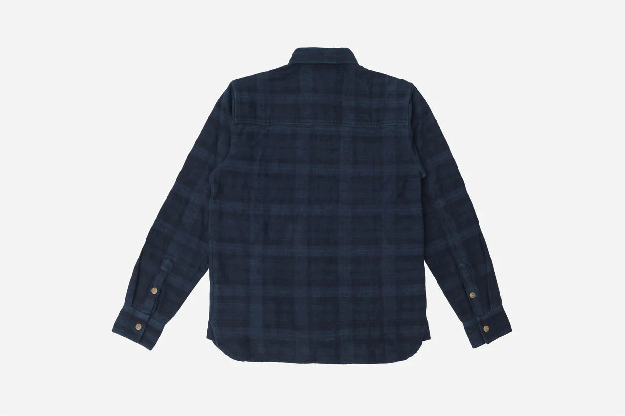 Utility Shirt  ~ Indigo Overdye HBT Check