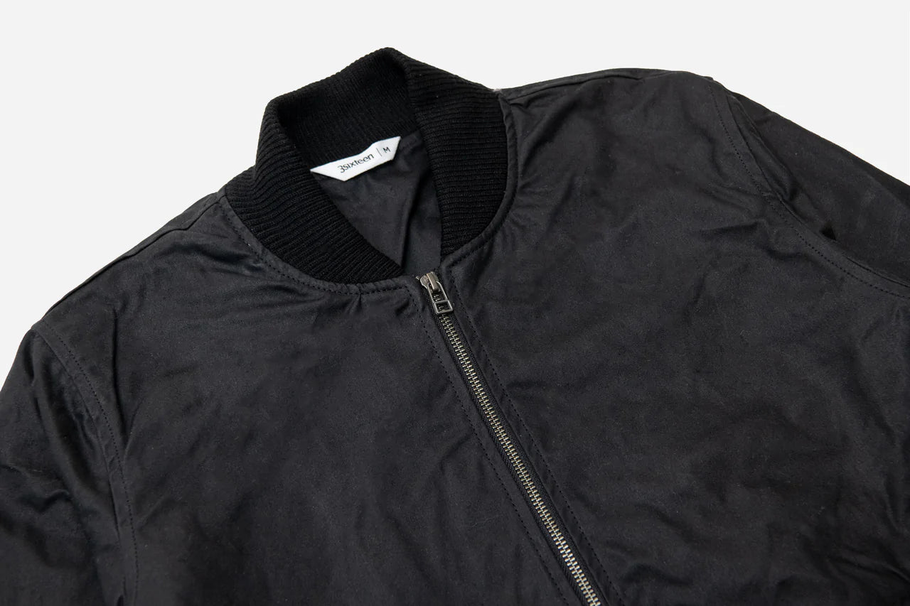 Stadium Jacket ~ Black Waxed Canvas