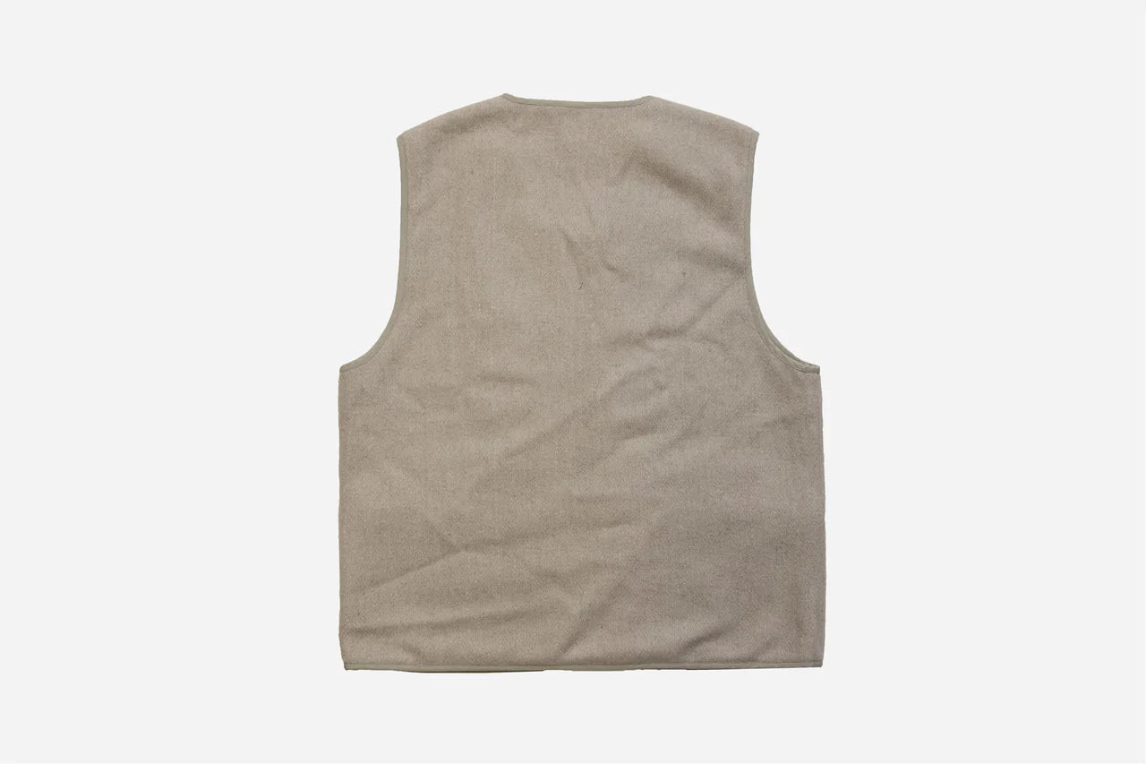 Zip Front Vest ~ Tan Wool Boxweave – STC BRAND APPAREL