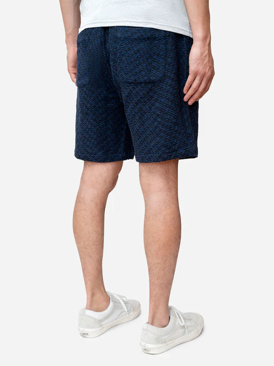 Drawstring Short ~ Black Overdye Jacquard