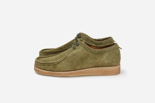 P204 Shoe ~ Shaggy Olive Suede