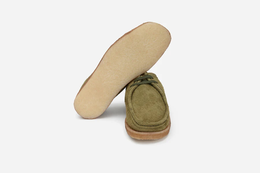 P204 Shoe ~ Shaggy Olive Suede