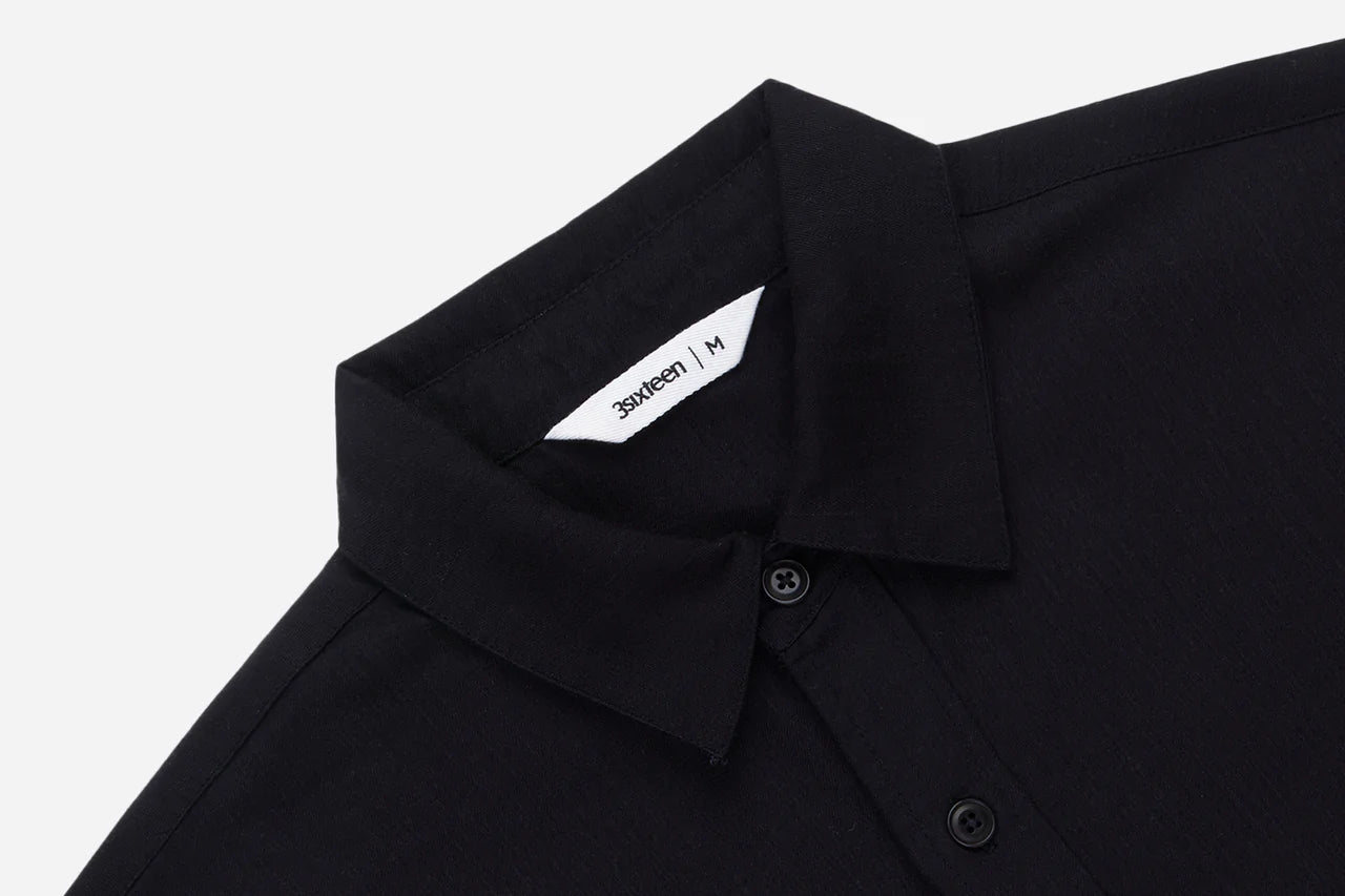 Mechanic Shirt ~ Black Slub Tencel