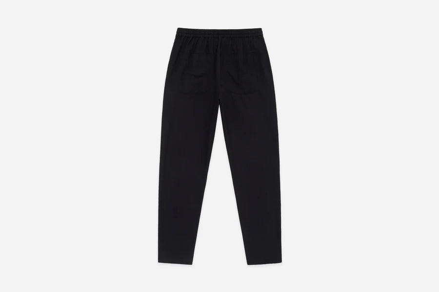 Drawstring Pant ~ Black Slub Tencel