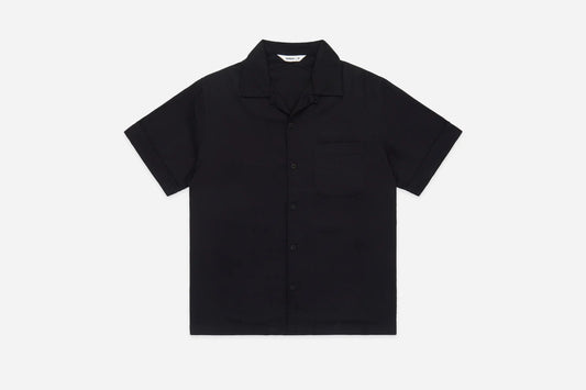 Vacation Shirt ~ Black Slub Tencel