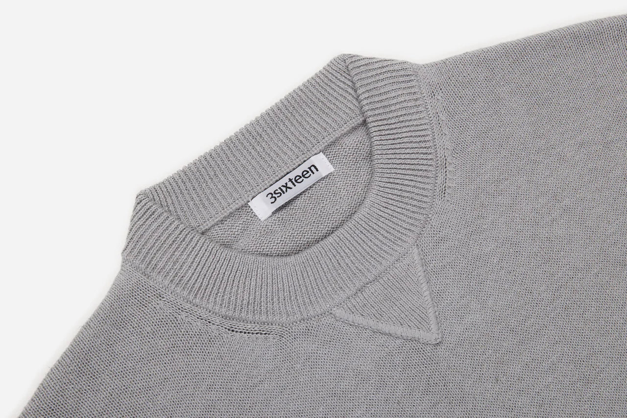 Knit T-Shirt ~ Grey