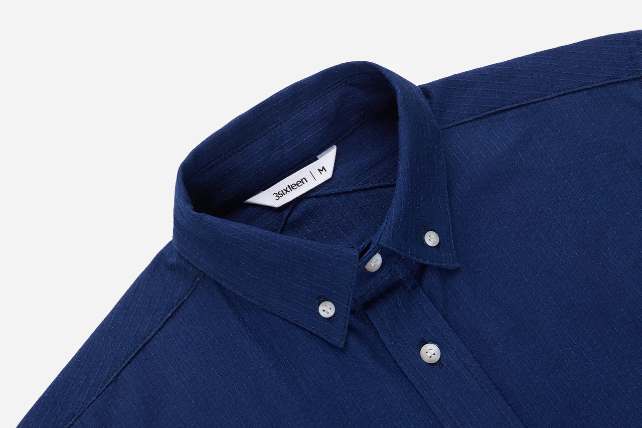 Long Sleeve BD Shirt ~ Indigo Sashiko