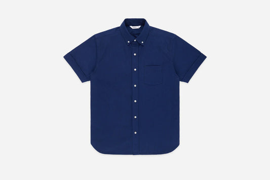 Short Sleeve Button Down ~ Indigo Sashiko