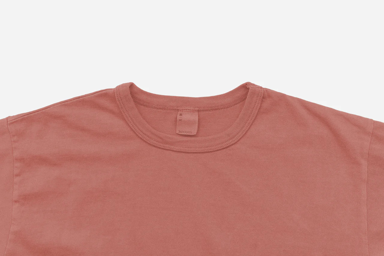 Garment Dyed Pocket T-Shirt ~ Faded Pink